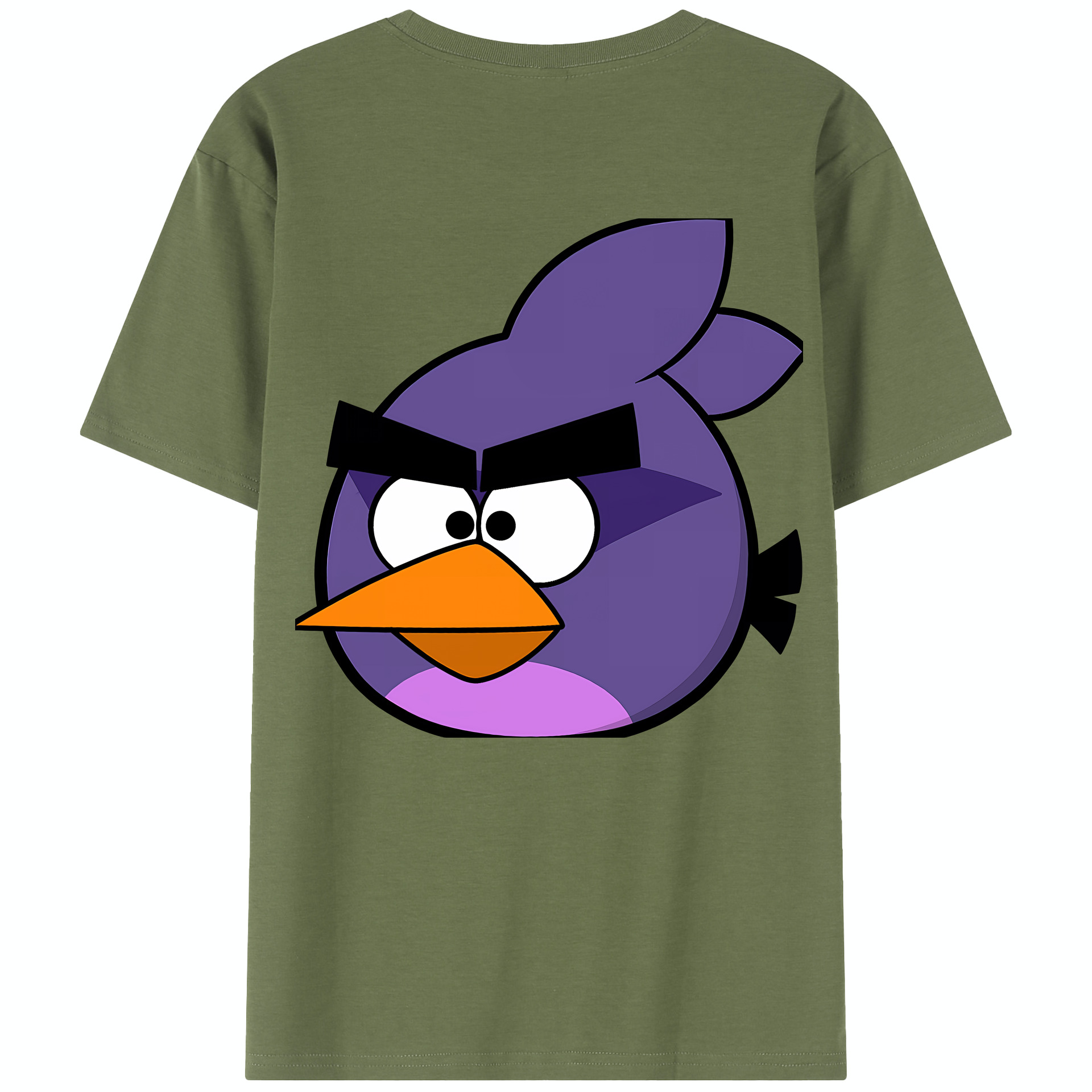 （画像用） Angry Birds アングリーバード 綿100％半袖Tシャツ（背面プリント）